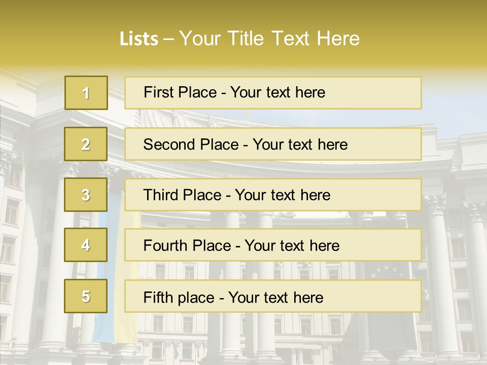 Architecture Travel Foreign PowerPoint Template