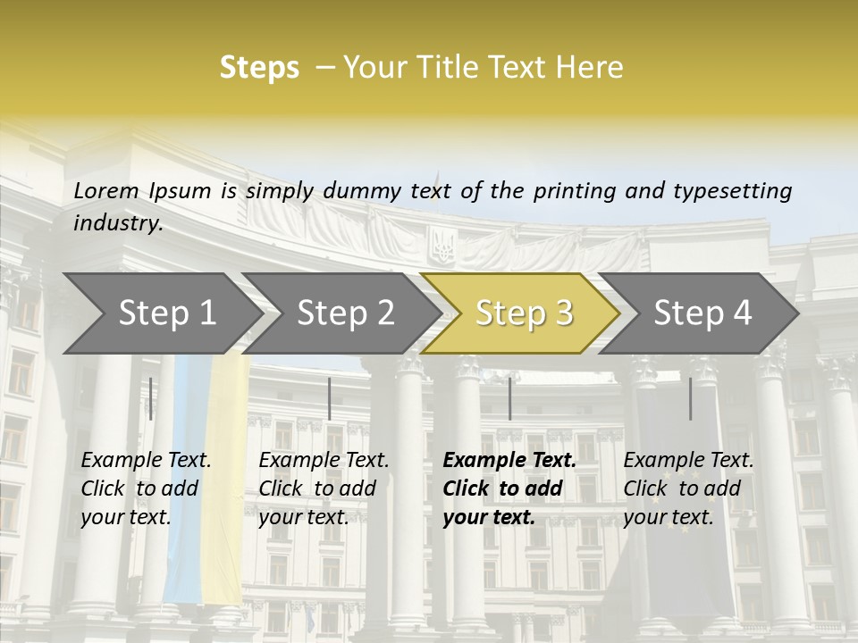 Architecture Travel Foreign PowerPoint Template