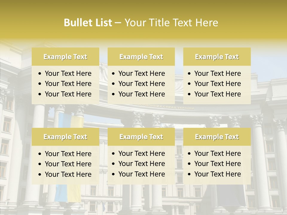 Architecture Travel Foreign PowerPoint Template