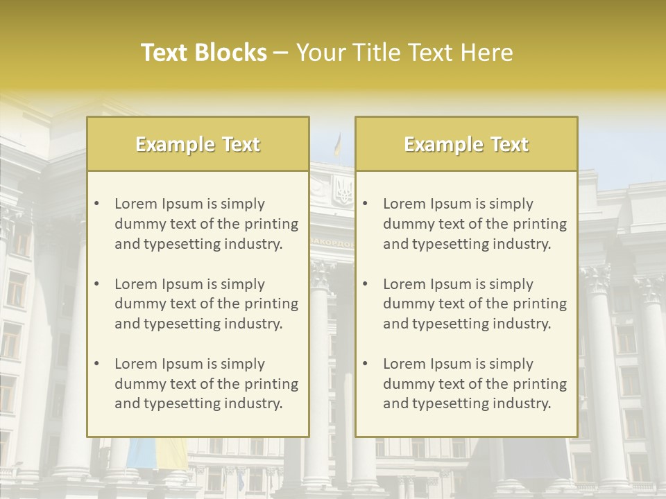 Architecture Travel Foreign PowerPoint Template