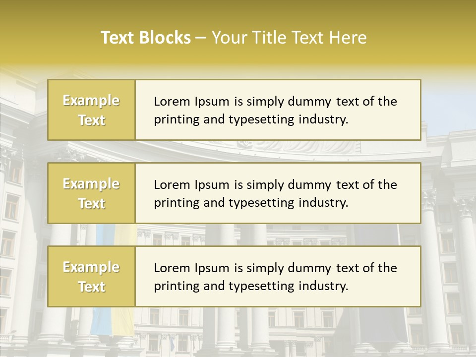 Architecture Travel Foreign PowerPoint Template