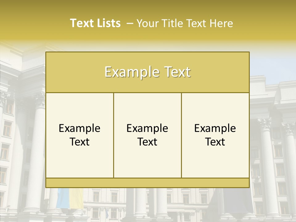 Architecture Travel Foreign PowerPoint Template