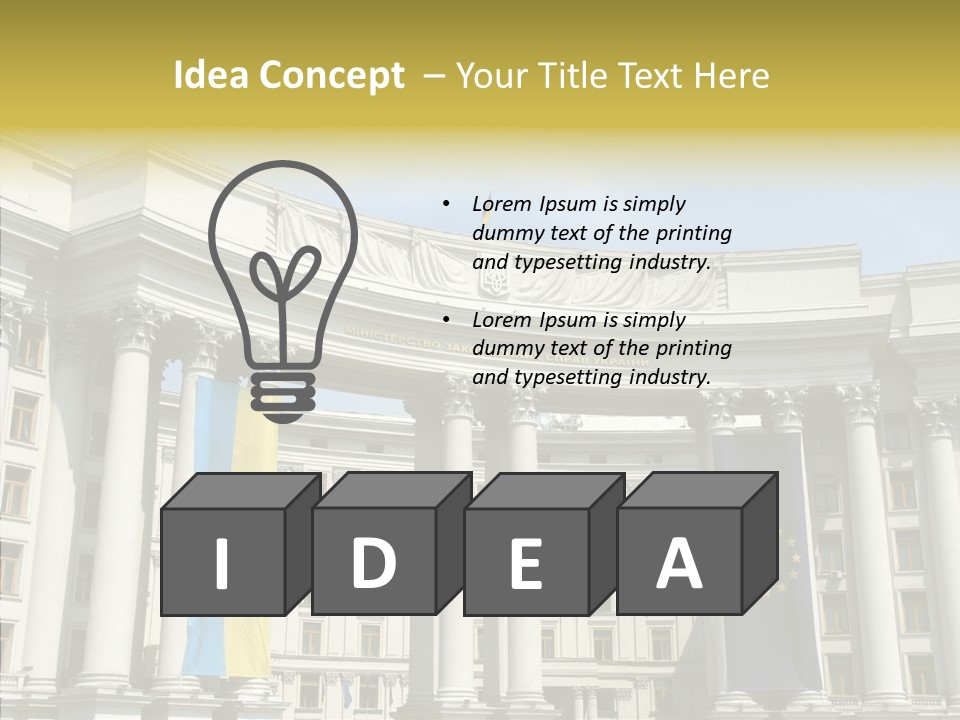 Architecture Travel Foreign PowerPoint Template