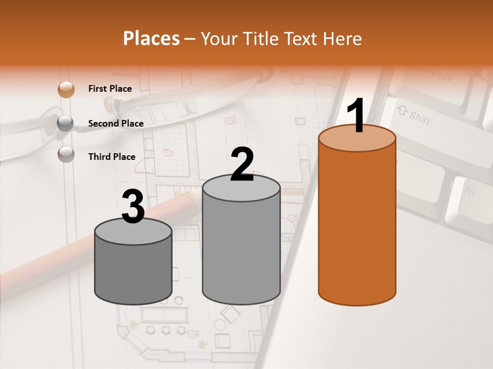 Architectural Plan Pencil PowerPoint Template