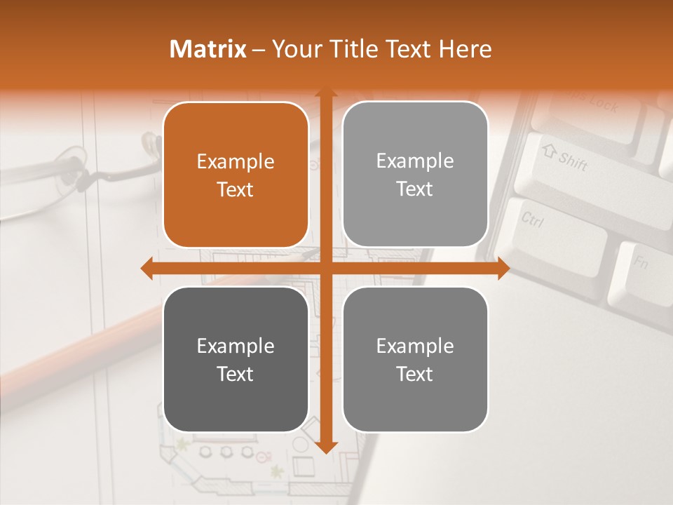 Architectural Plan Pencil PowerPoint Template