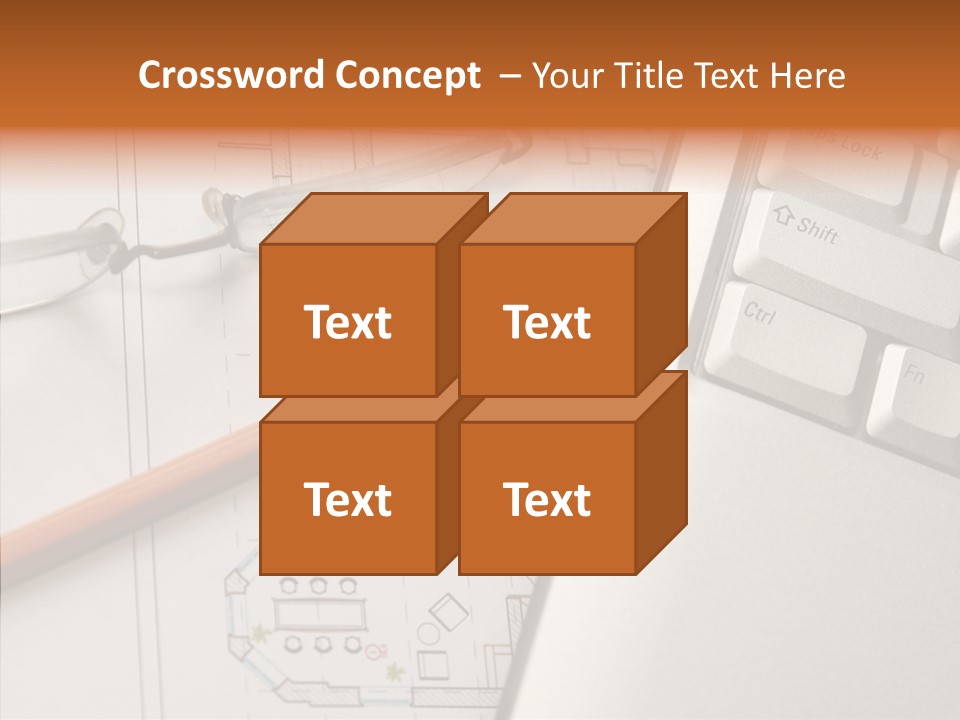 Architectural Plan Pencil PowerPoint Template