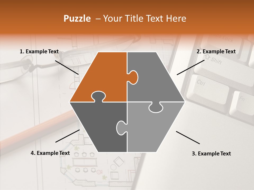 Architectural Plan Pencil PowerPoint Template