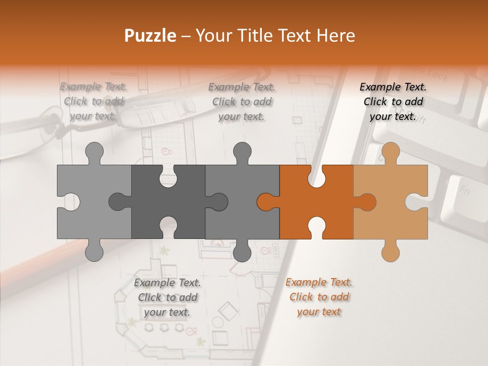 Architectural Plan Pencil PowerPoint Template