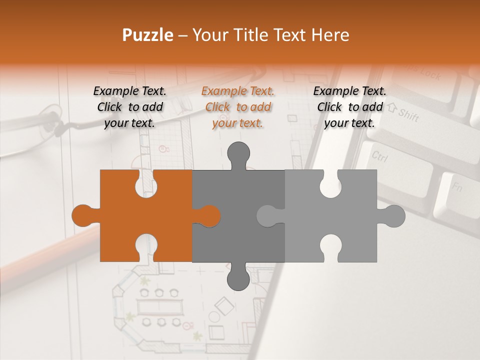 Architectural Plan Pencil PowerPoint Template