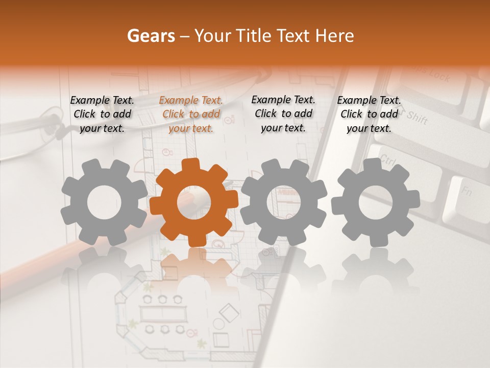 Architectural Plan Pencil PowerPoint Template