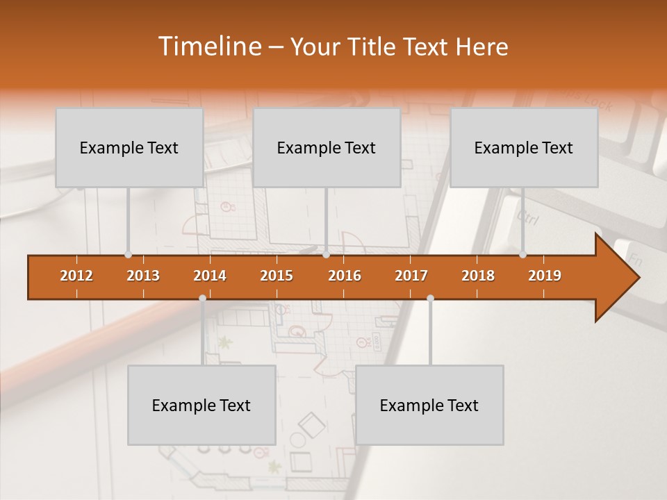 Architectural Plan Pencil PowerPoint Template