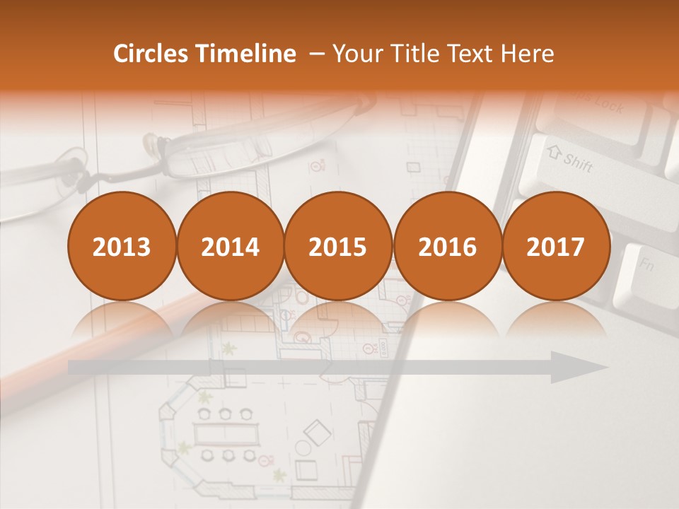 Architectural Plan Pencil PowerPoint Template