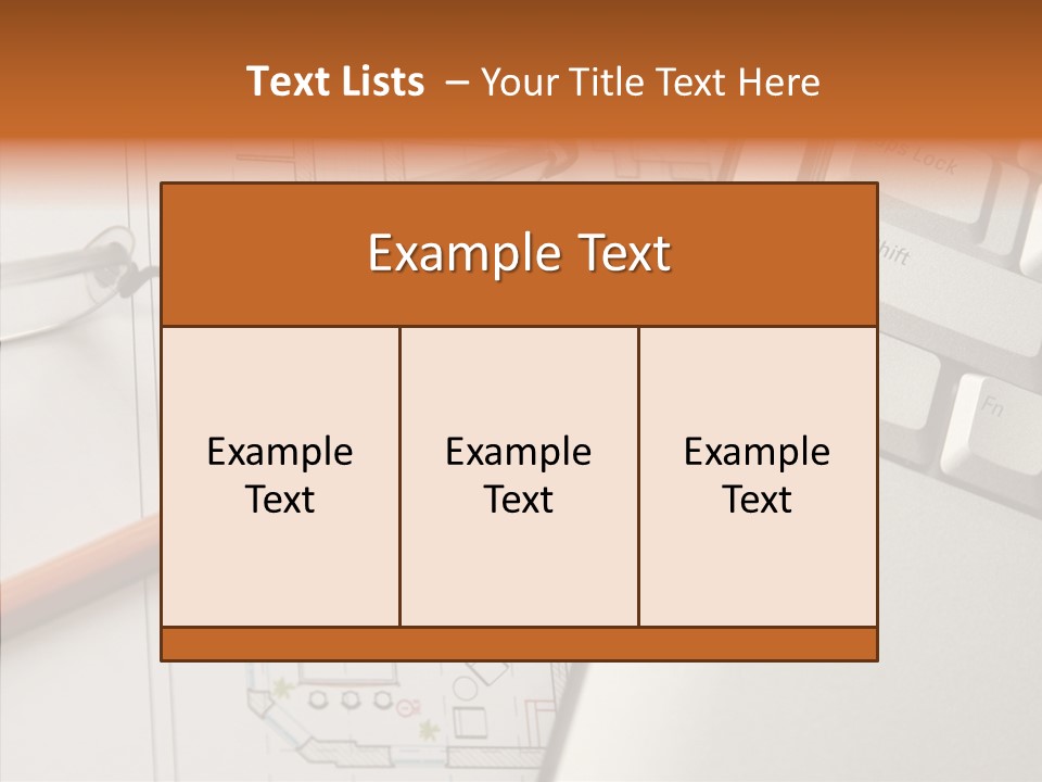 Architectural Plan Pencil PowerPoint Template