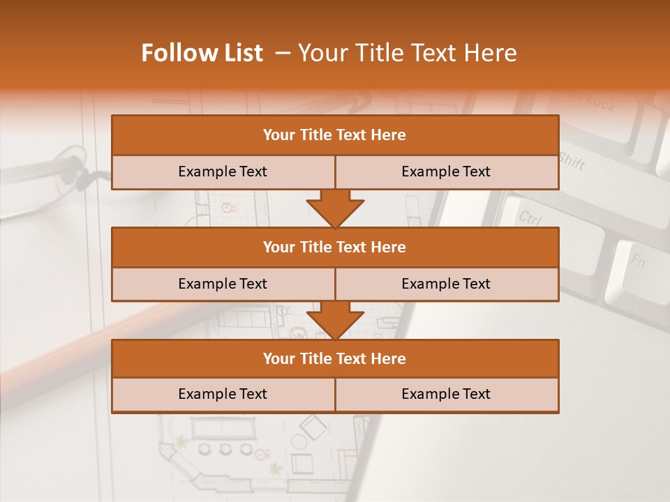 Architectural Plan Pencil PowerPoint Template