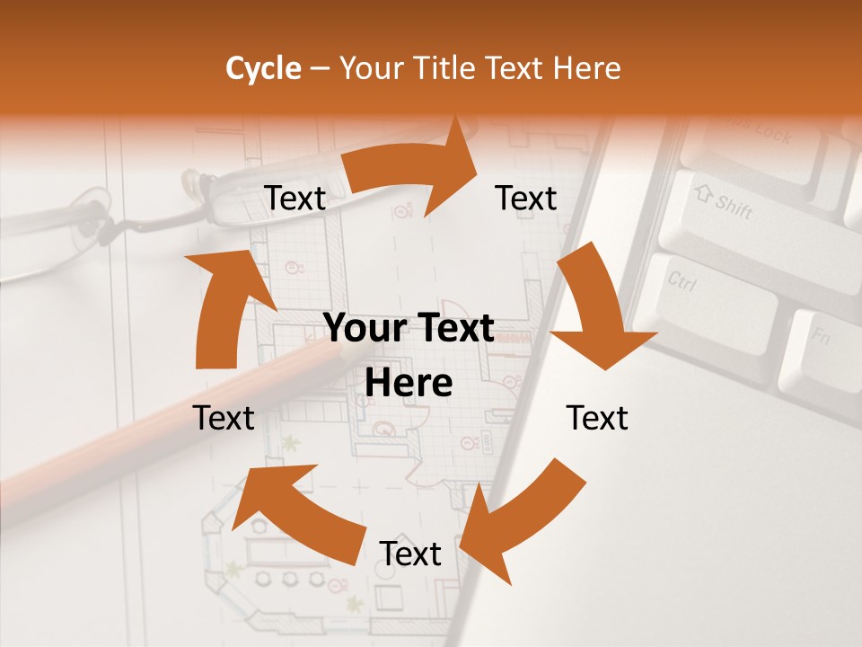 Architectural Plan Pencil PowerPoint Template