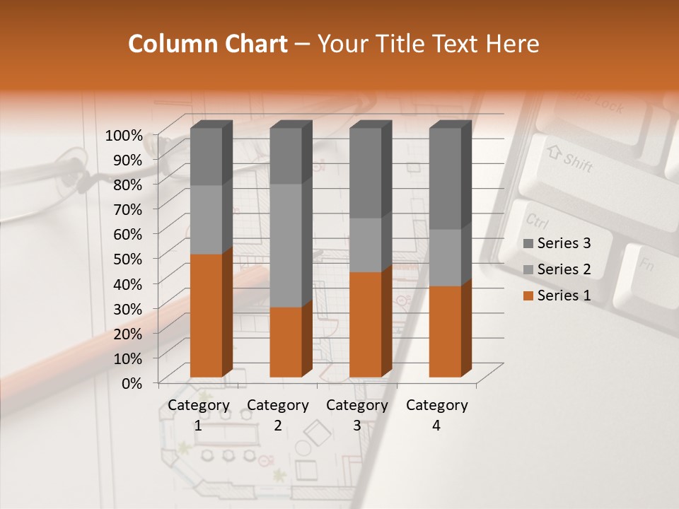Architectural Plan Pencil PowerPoint Template