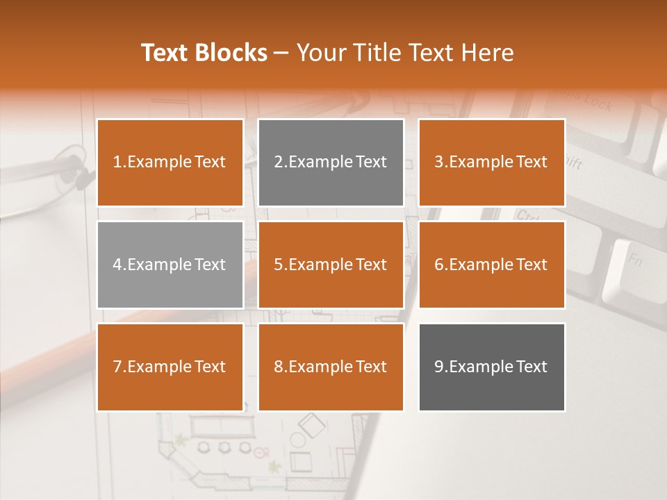 Architectural Plan Pencil PowerPoint Template