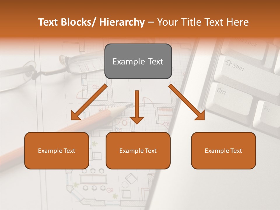 Architectural Plan Pencil PowerPoint Template