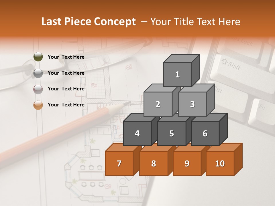 Architectural Plan Pencil PowerPoint Template