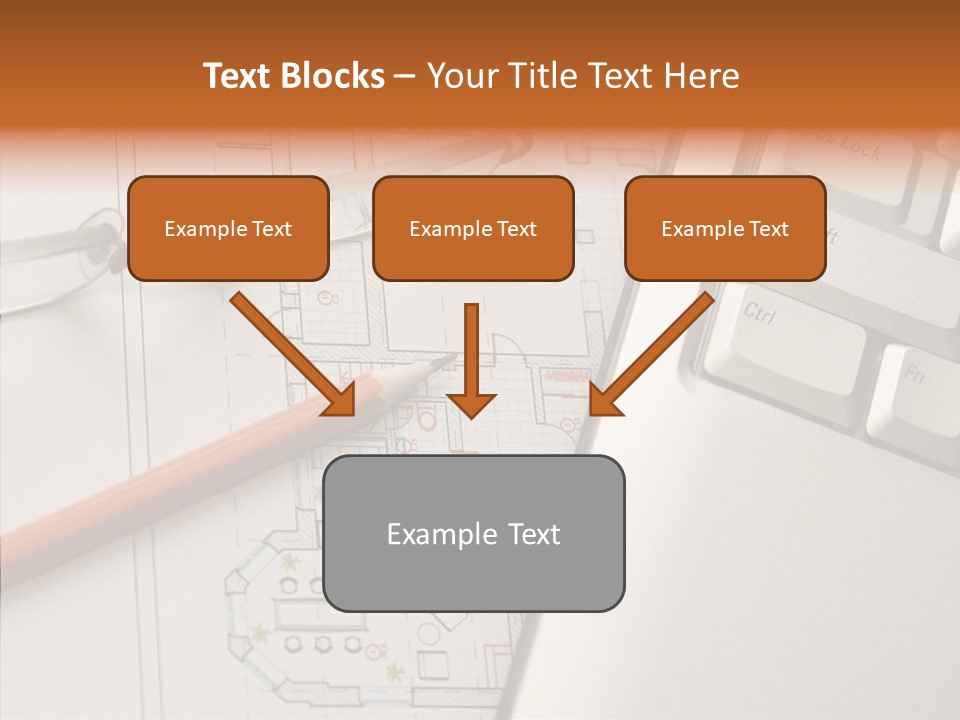 Architectural Plan Pencil PowerPoint Template