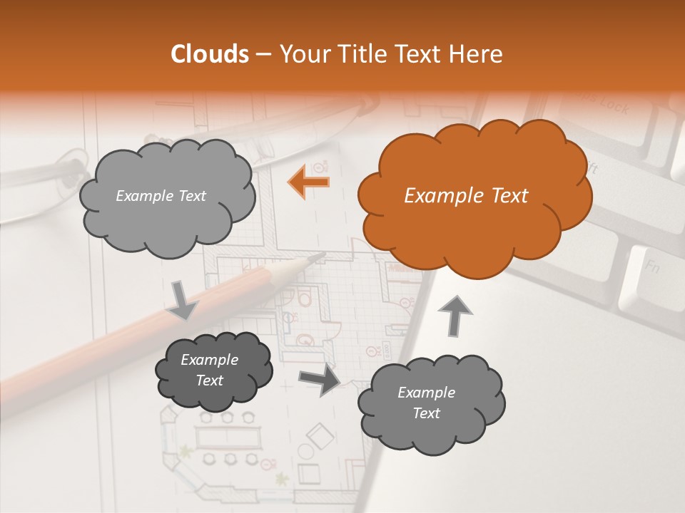 Architectural Plan Pencil PowerPoint Template