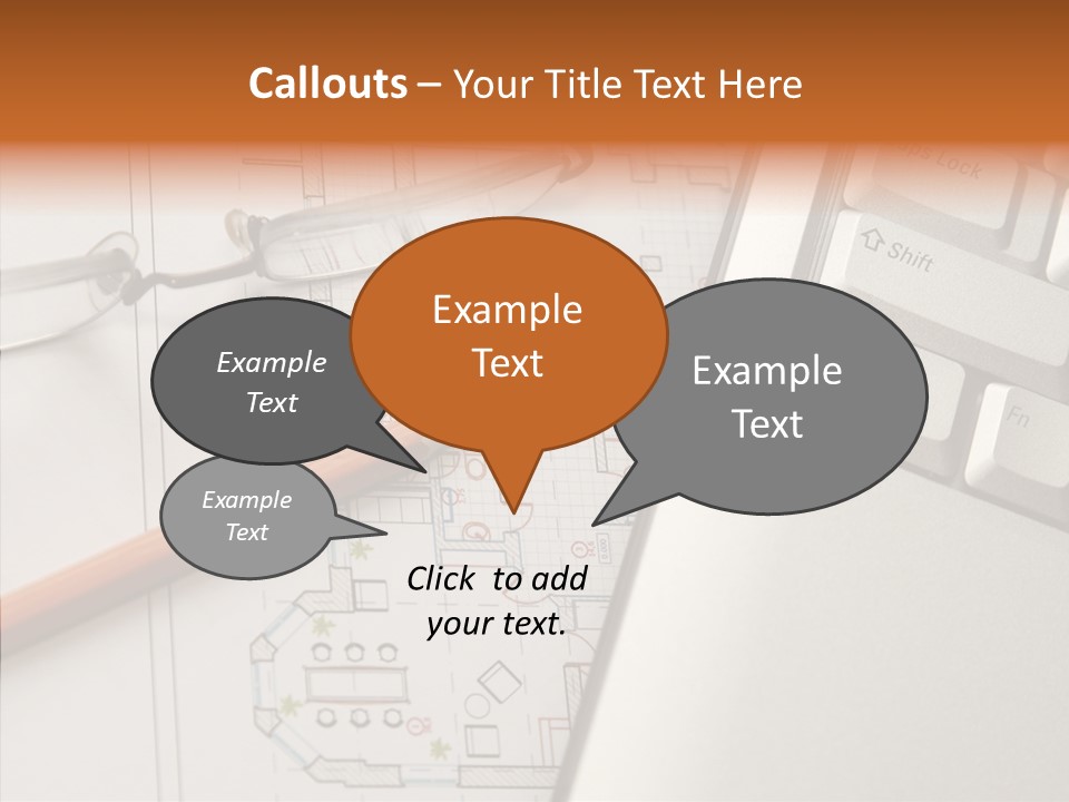 Architectural Plan Pencil PowerPoint Template