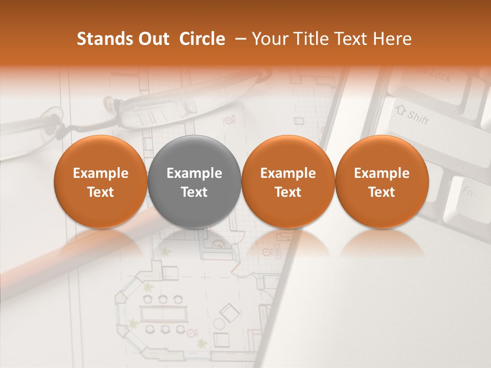 Architectural Plan Pencil PowerPoint Template