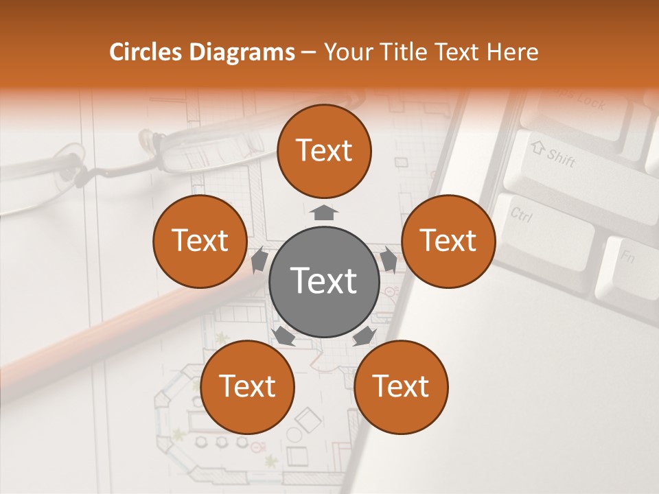 Architectural Plan Pencil PowerPoint Template