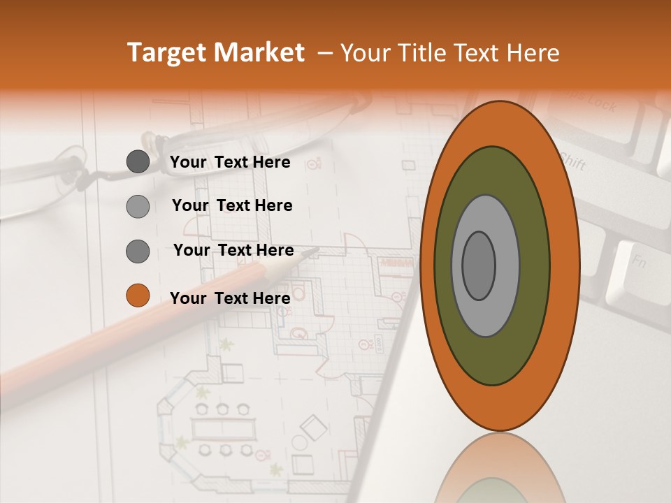 Architectural Plan Pencil PowerPoint Template