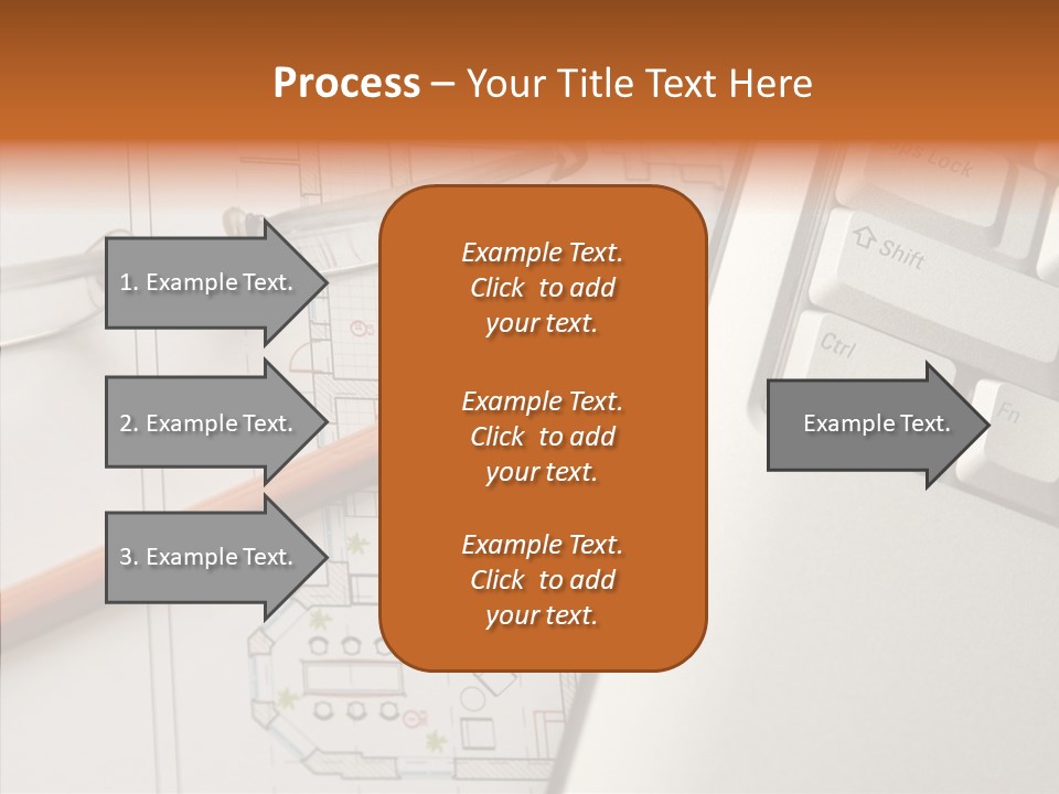 Architectural Plan Pencil PowerPoint Template