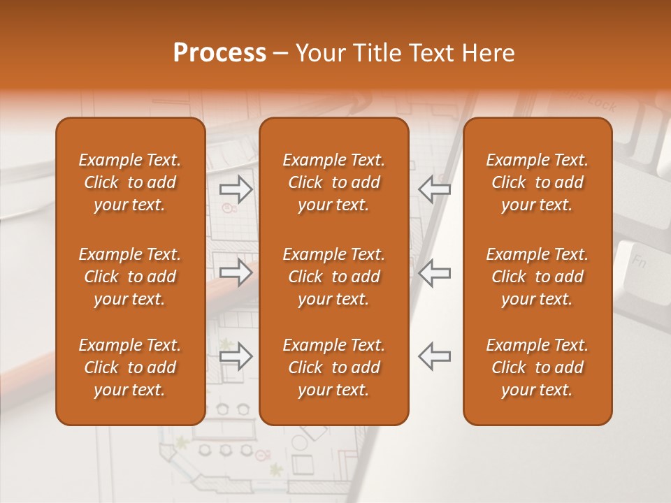 Architectural Plan Pencil PowerPoint Template
