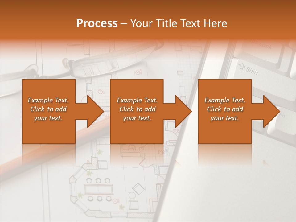 Architectural Plan Pencil PowerPoint Template
