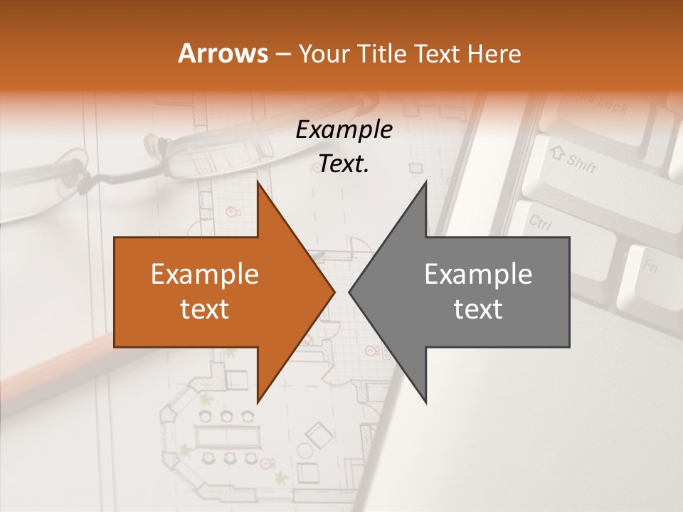 Architectural Plan Pencil PowerPoint Template