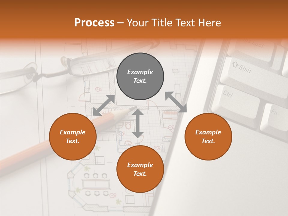 Architectural Plan Pencil PowerPoint Template