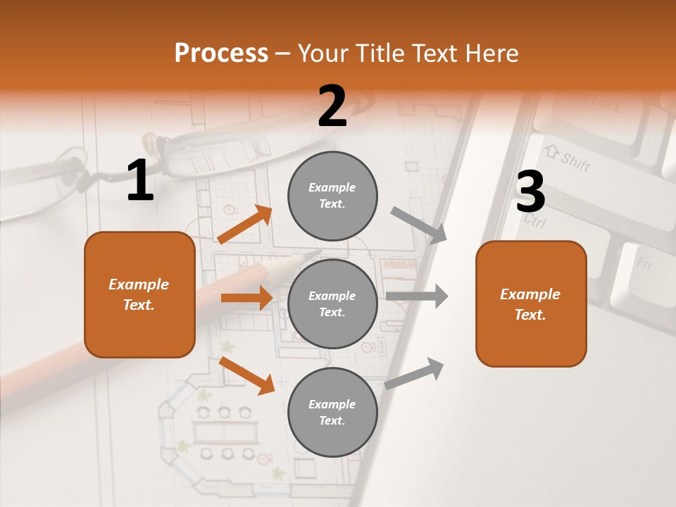 Architectural Plan Pencil PowerPoint Template