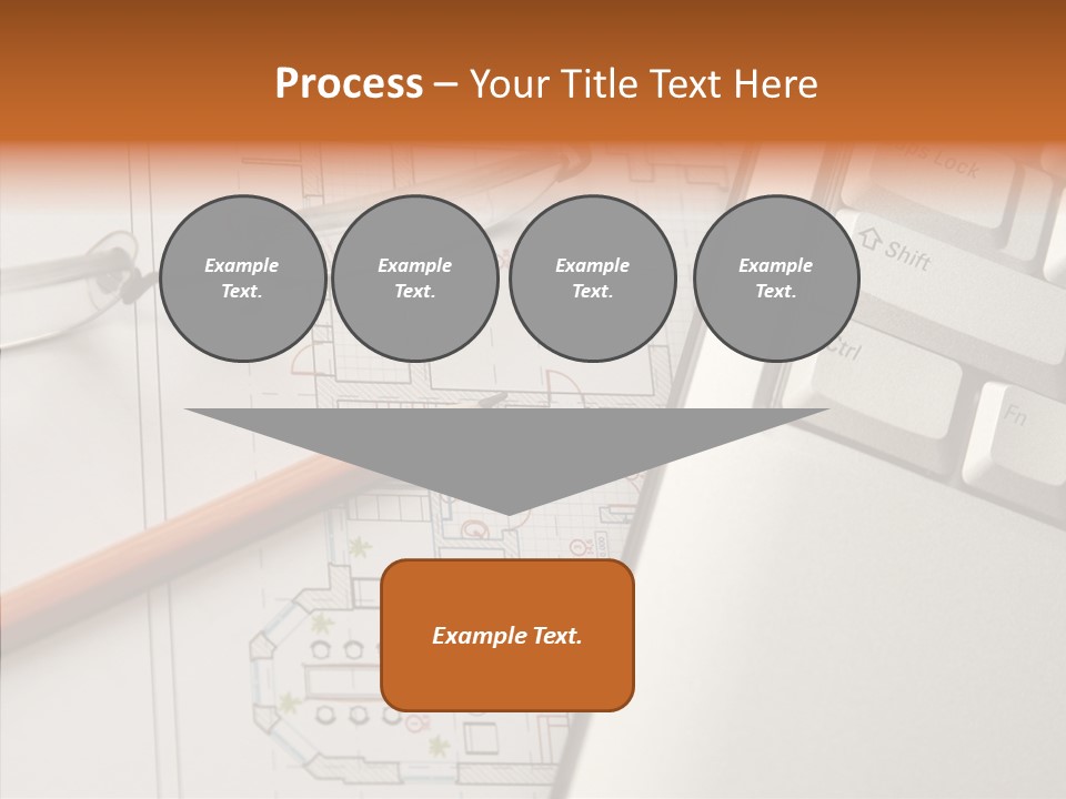 Architectural Plan Pencil PowerPoint Template