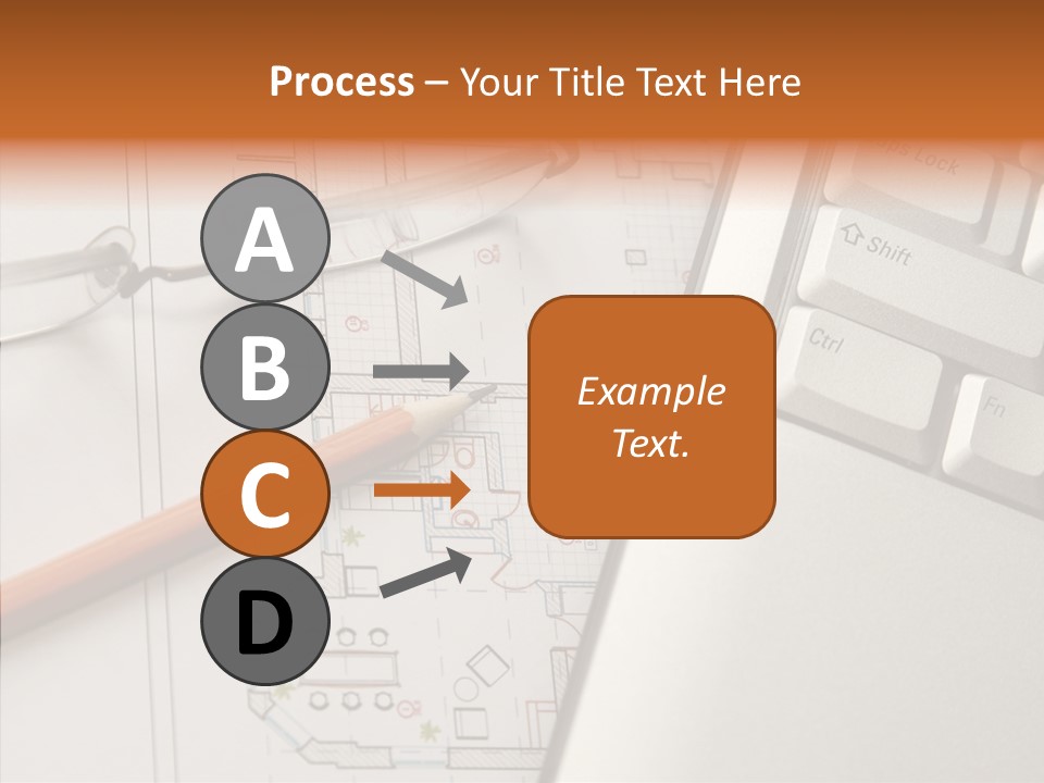 Architectural Plan Pencil PowerPoint Template