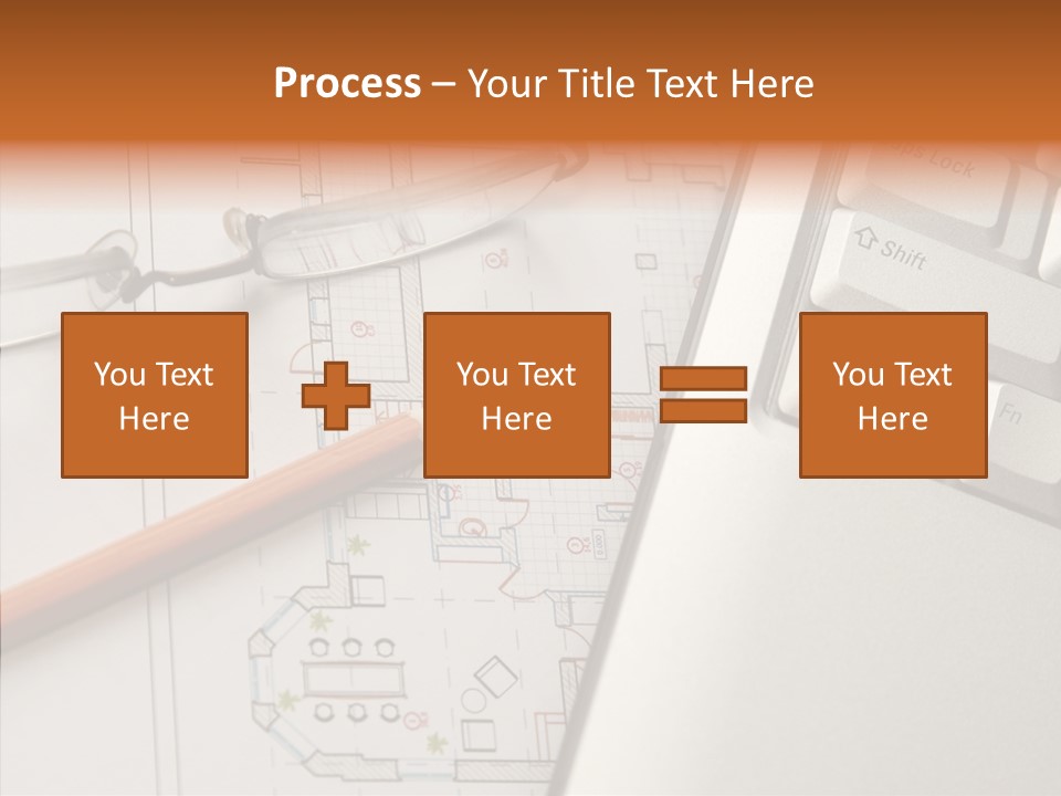 Architectural Plan Pencil PowerPoint Template
