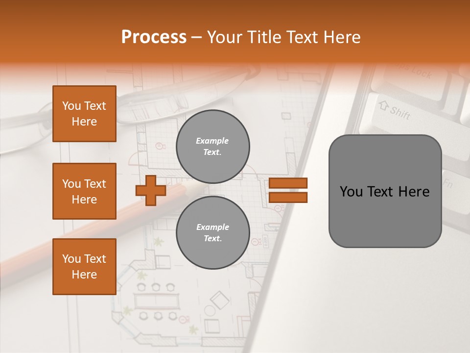 Architectural Plan Pencil PowerPoint Template