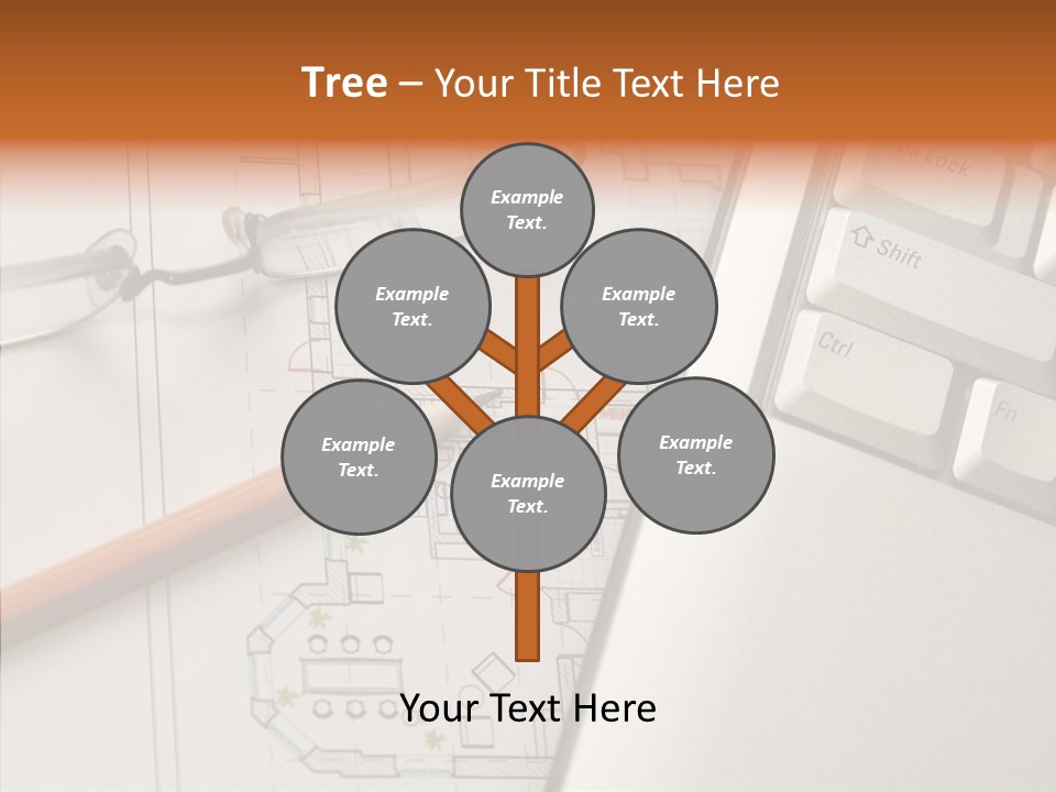 Architectural Plan Pencil PowerPoint Template