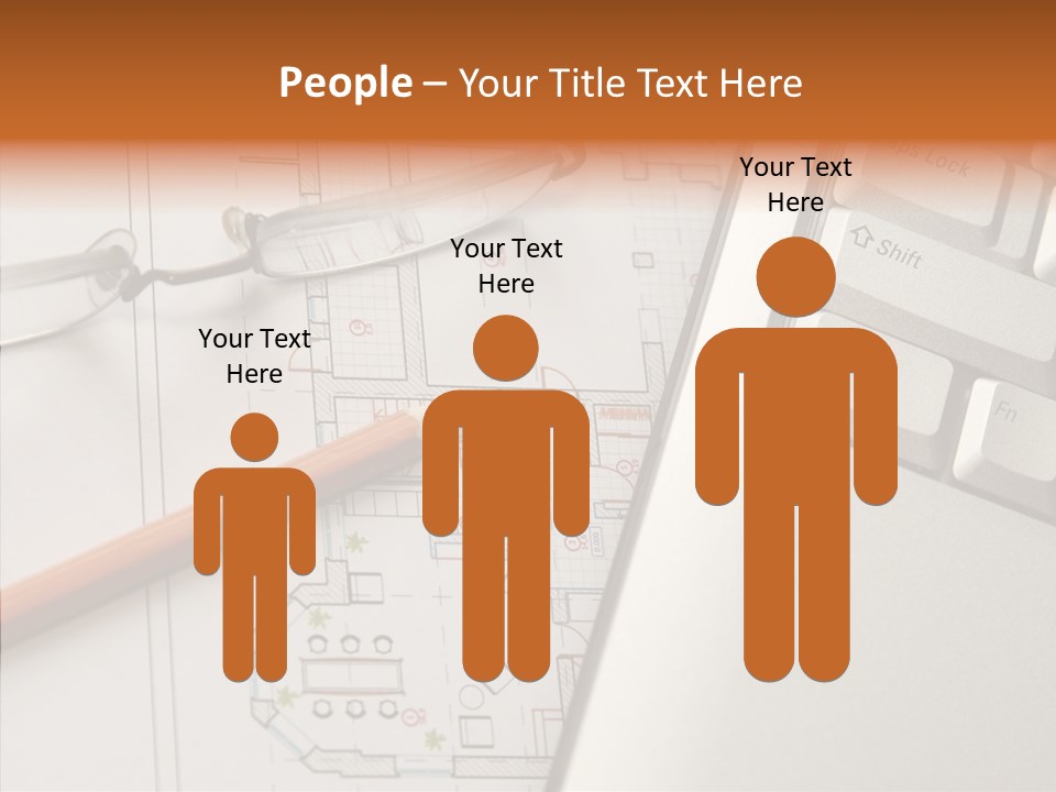 Architectural Plan Pencil PowerPoint Template
