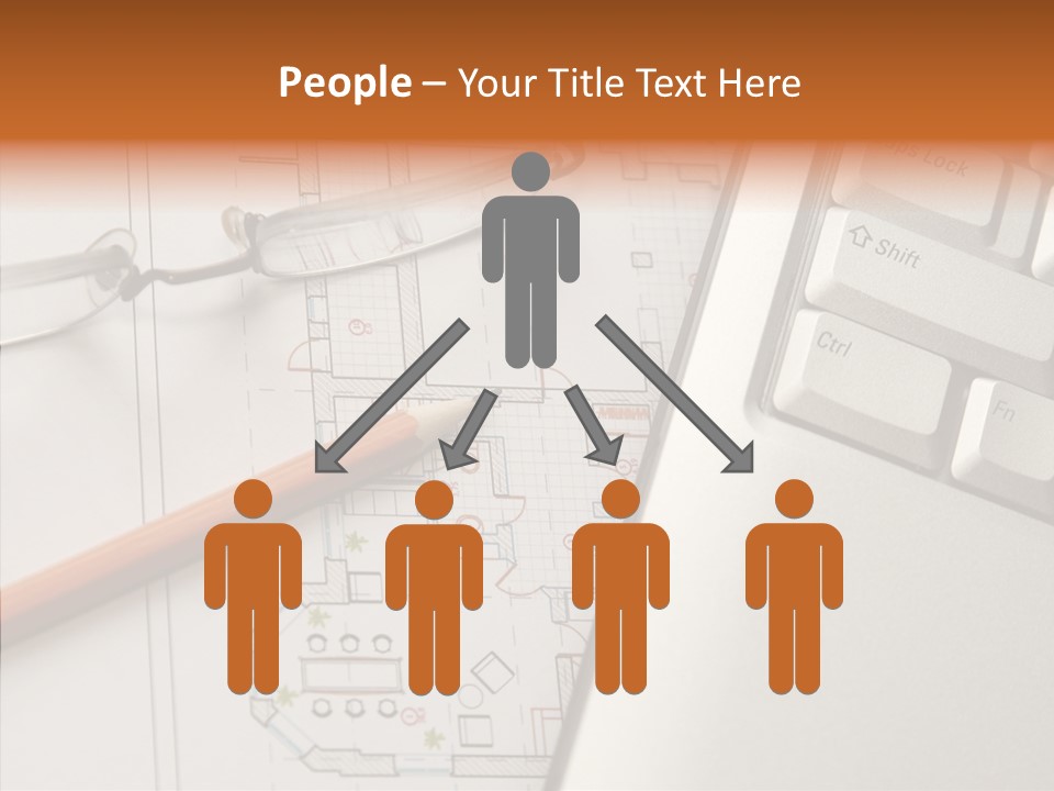 Architectural Plan Pencil PowerPoint Template