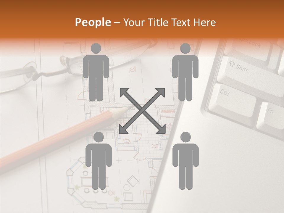 Architectural Plan Pencil PowerPoint Template