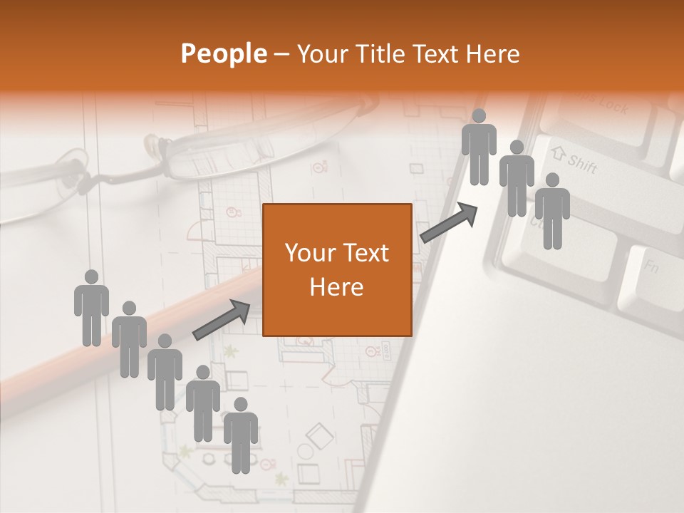 Architectural Plan Pencil PowerPoint Template
