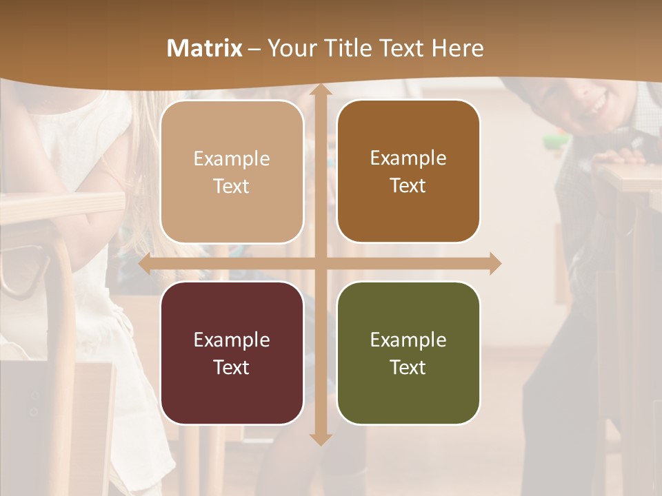 Cute Schoolkid Person PowerPoint Template