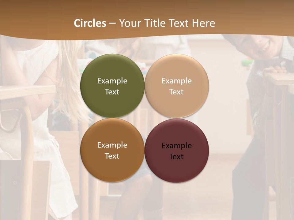 Cute Schoolkid Person PowerPoint Template