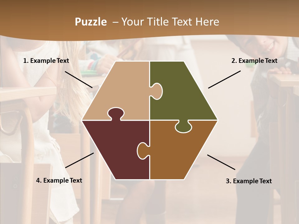 Cute Schoolkid Person PowerPoint Template