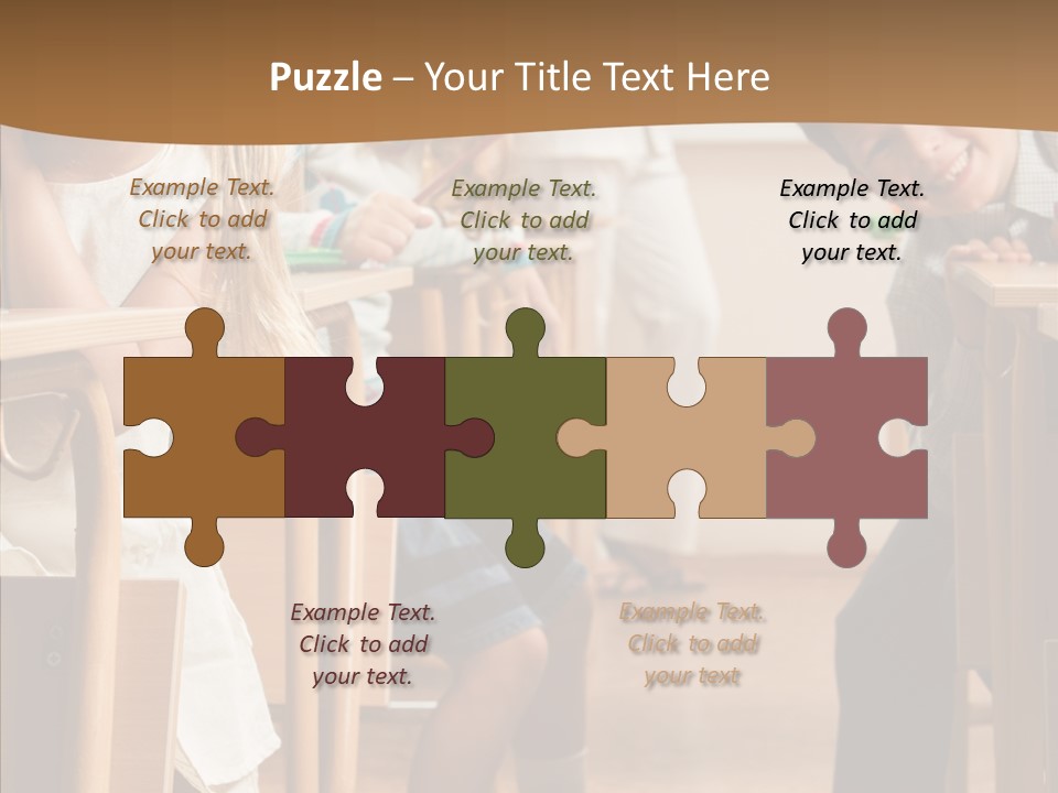 Cute Schoolkid Person PowerPoint Template