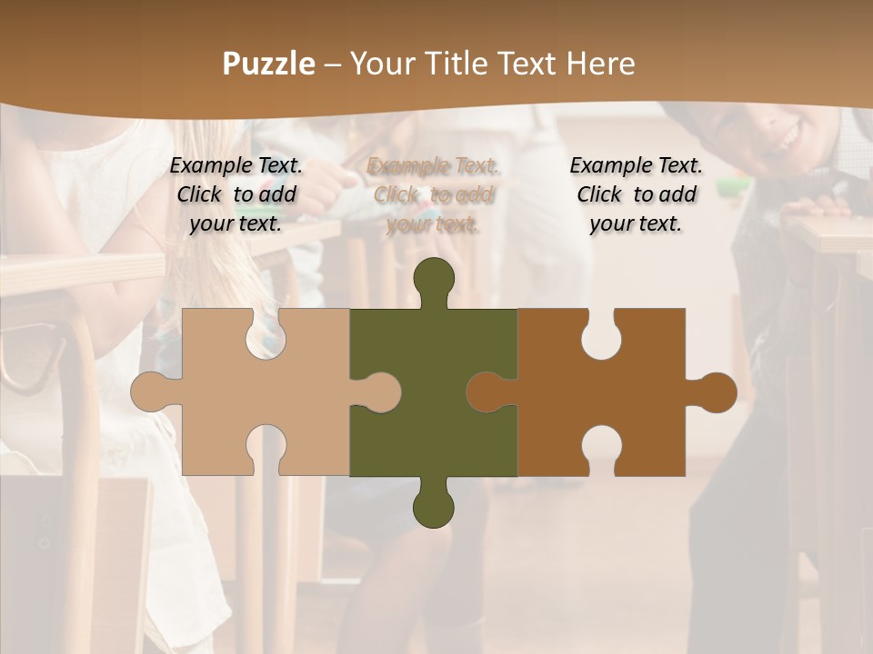 Cute Schoolkid Person PowerPoint Template