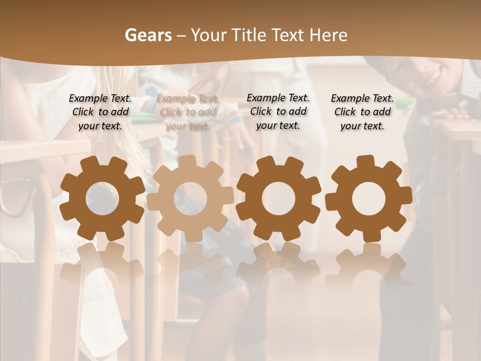 Cute Schoolkid Person PowerPoint Template